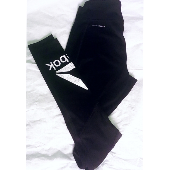 💖NEW💖Black Reebok Speedwick🖤 Cropped Leg Legging - Picture 6 of 10